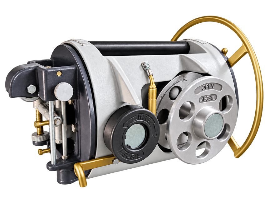 MECSIL Cable Lasher Pro – side view for aerial fiber and telecom installation