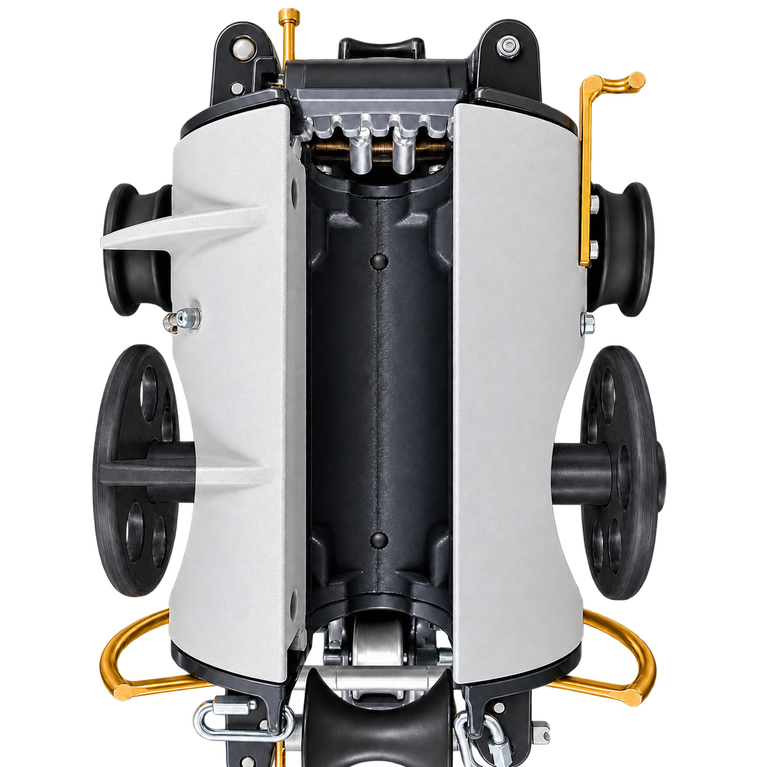 MECSIL Cable Lasher Standard – front view with nylon reels