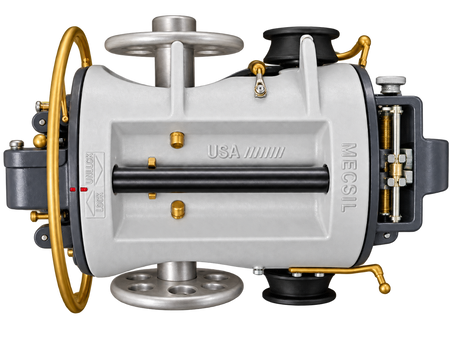MECSIL Cable Lasher Pro with aluminum reels and nylon traction pulleys.