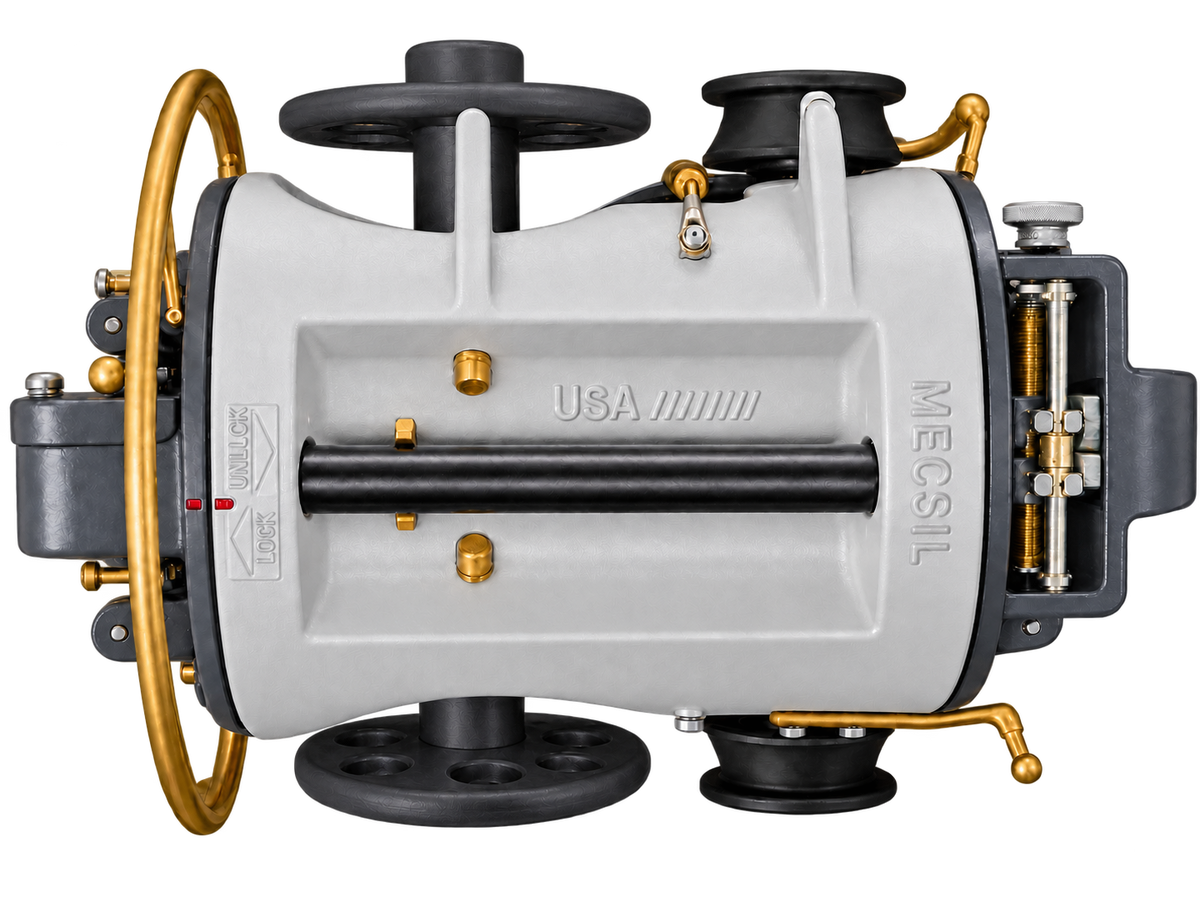 MECSIL Cable Lasher Standard – top view with nylon reel configuration