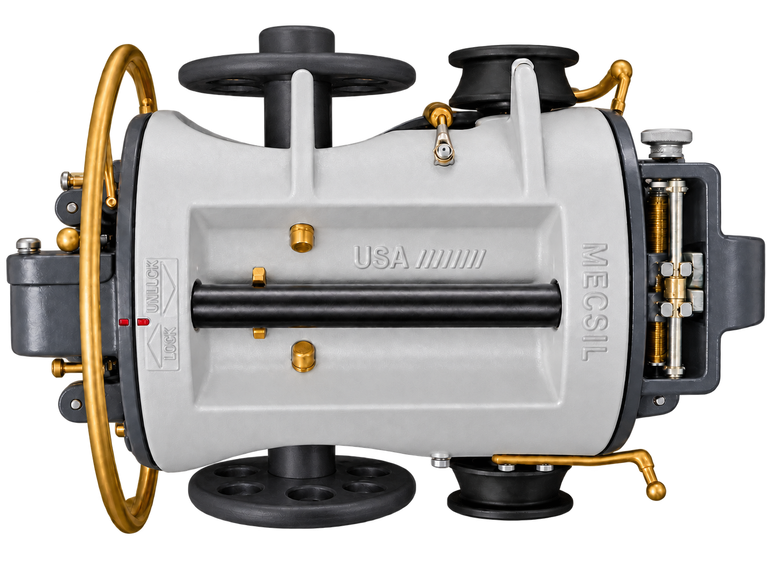 MECSIL Cable Lasher Standard – top view with nylon reel configuration