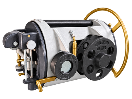 MECSIL Cable Lasher Standard – alternate three-quarter view with nylon reels