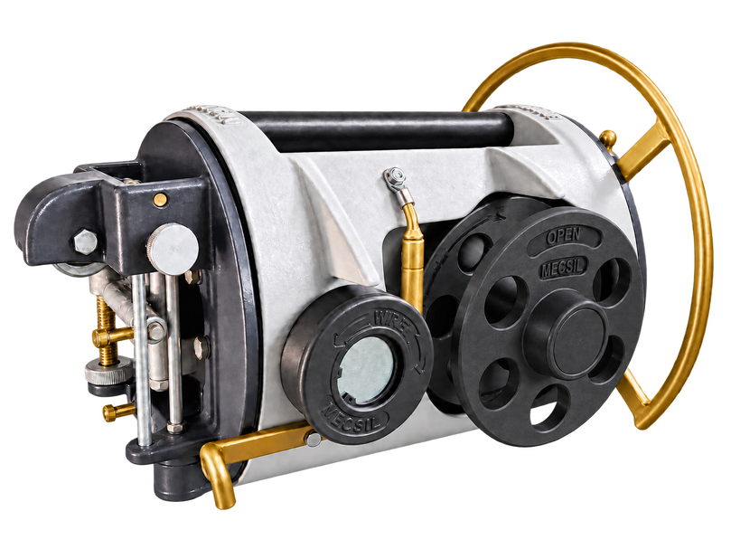 MECSIL Cable Lasher Standard – alternate three-quarter view with nylon reels