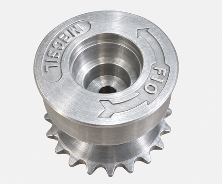 MECSIL aluminum traction pulley P#7-AL-FF001 — product view